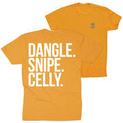 Hockey Short Sleeve T-Shirt - Dangle Snipe Celly Words (Back Design)