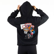 Basketball Hooded Sweatshirt - Hoop Loops (Back Design)