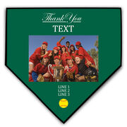 Softball Home Plate Plaque - Thank You With Photo