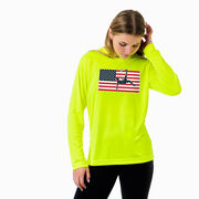 Soccer Long Sleeve Performance Tee - Patriotic Soccer