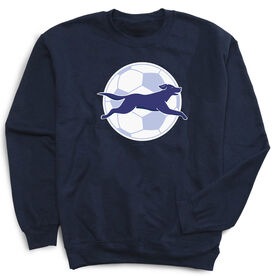 Soccer Crewneck Sweatshirt - Kicks The Soccer Dog