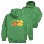 Softball Hooded Sweatshirt - Nothing Soft About It (Back Design)