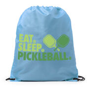 Pickleball Drawstring Backpack - Eat. Sleep. Pickleball