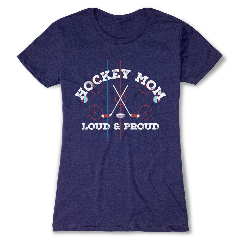 Hockey Women's Everyday Tee - Loud and Proud Hockey Mom