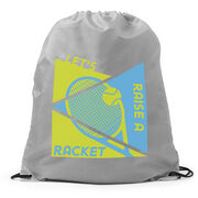 Tennis Drawstring Backpack - Let's Raise A Racket