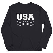 Hockey Long Sleeve Performance Tee - USA