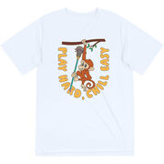 Guys Lacrosse Short Sleeve Performance Tee - Play Hard, Chill Easy
