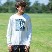 Hockey Long Sleeve Performance Tee - Survival of the Fittest