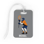Guys Lacrosse Bag/Luggage Tag - Personalized Goalie