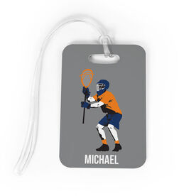 Guys Lacrosse Bag/Luggage Tag - Personalized Goalie