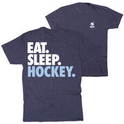 Hockey Short Sleeve T-Shirt - Eat. Sleep. Hockey (Back Design)