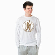 Baseball Long Sleeve Performance Tee - Baseball Bigfoot