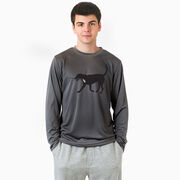 Hockey Long Sleeve Performance Tee - Howe the Hockey Dog