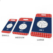 Volleyball Bag/Luggage Tag - Personalized Volleyball Team with Ball