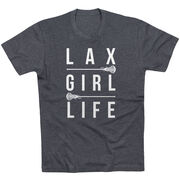 Girls Lacrosse Short Sleeve T-Shirt - Lax Girl Life