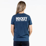 Hockey T-Shirt Short Sleeve - All Day Every Day (Back Design)