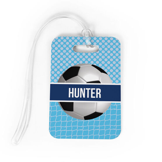 soccer bag luggage tag