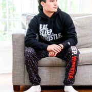 Wrestling Lounge Pants - Eat Sleep Wrestle