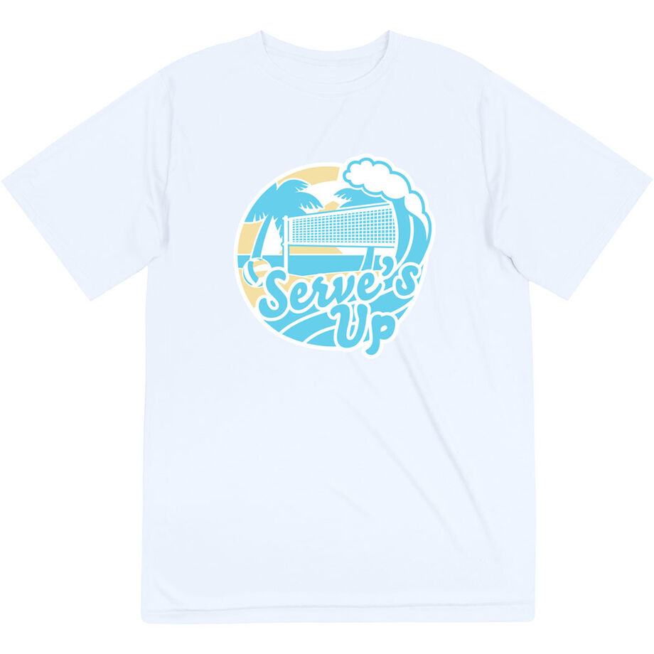 Volleyball Short Sleeve Performance Tee - Serve's Up