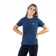 Skiing Short Sleeve T-Shirt - Eat Sleep Ski (Back Design)