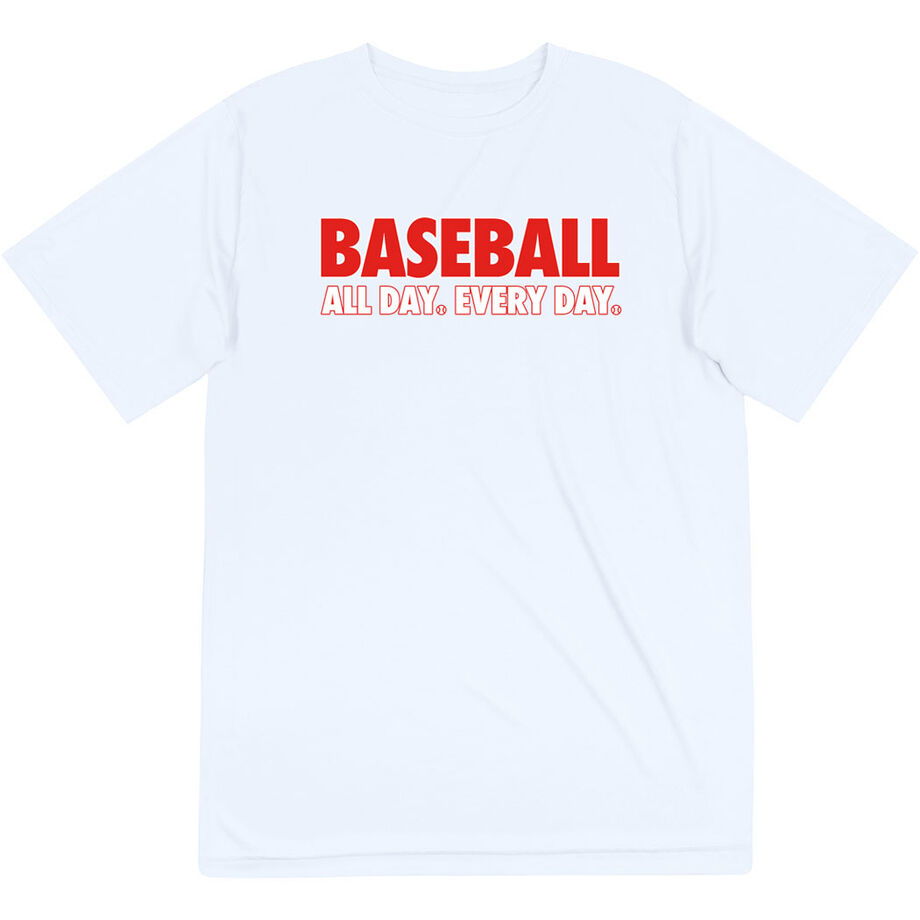 Baseball Short Sleeve Performance Tee - Baseball All Day Everyday