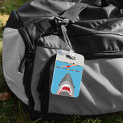 Swimming Bag/Luggage Tag - Shark Attack (Guy Swimmer)