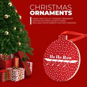 Crew Round Ceramic Ornament - Ho Ho Row