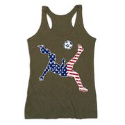 Soccer Women's Everyday Tank Top - Soccer Stars and Stripes Player