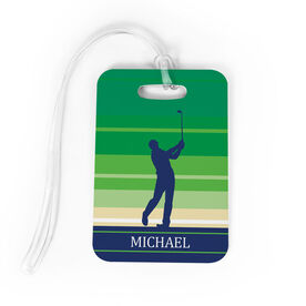 Golf Bag/Luggage Tag - Personalized Male Golfer