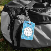 Volleyball Bag/Luggage Tag - Volleyball with Net Pattern