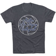 Volleyball Short Sleeve T-Shirt - I'd Rather Be Playing Volleyball [Adult Medium/Charcoal] - SS