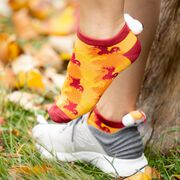 Costume Ankle Socks - Run Now Gobble Later Turkey