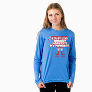 Hockey Long Sleeve Performance Tee - Hockey's My Favorite