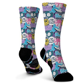 Volleyball Graphic Flex Mid-Calf Socks - Volleyball Life