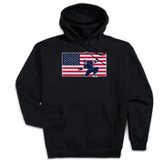 Hockey Hooded Sweatshirt - Patriotic Hockey