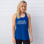 Soccer Flowy Racerback Tank Top - Just Kickin' It