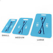 Crew Bag/Luggage Tag - Personalized Text with Crossed Oars