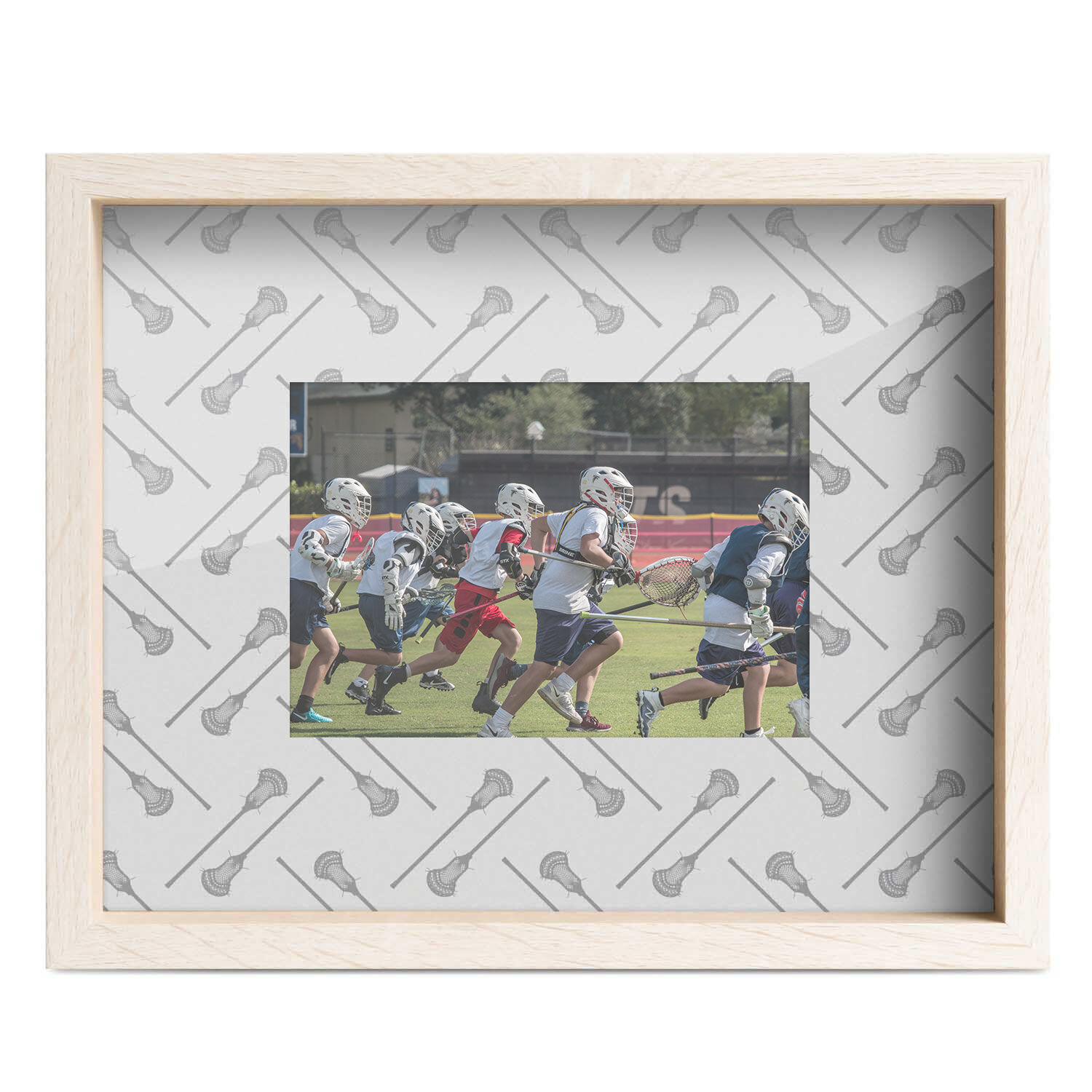 Men's Lacrosse Father Words Picture Frame White