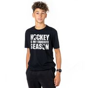 Hockey Short Sleeve T-Shirt - Hockey Is My Favorite Season