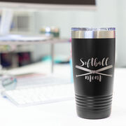 Softball 20oz. Double Insulated Tumbler - Softball Mom