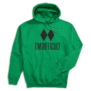 Skiing Hooded Sweatshirt - I'm Difficult