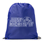 Soccer Drawstring Backpack - Just Kickin' It