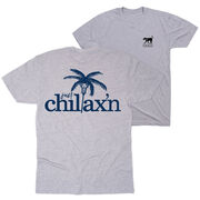 Girls Lacrosse Short Sleeve T-Shirt - Just Chillax'n (Back Design) 