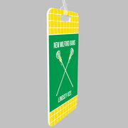 Girls Lacrosse Bag/Luggage Tag - Personalized Team Crossed Sticks