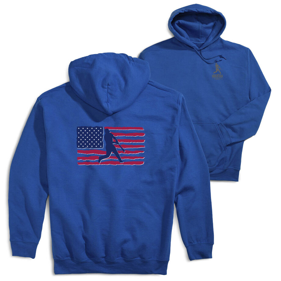 Baseball Hooded Sweatshirt - Baseball Land That We Love (Back Design)