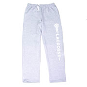 Girls Lacrosse Fleece Sweatpants - Girls Lacrosse Word