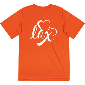 Girls Lacrosse Short Sleeve Performance Tee - Lax Shamrock