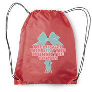 Cheerleading Drawstring Backpack - The Bigger the Bow