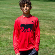 Soccer Long Sleeve Performance Tee - Spot The Soccer Dog