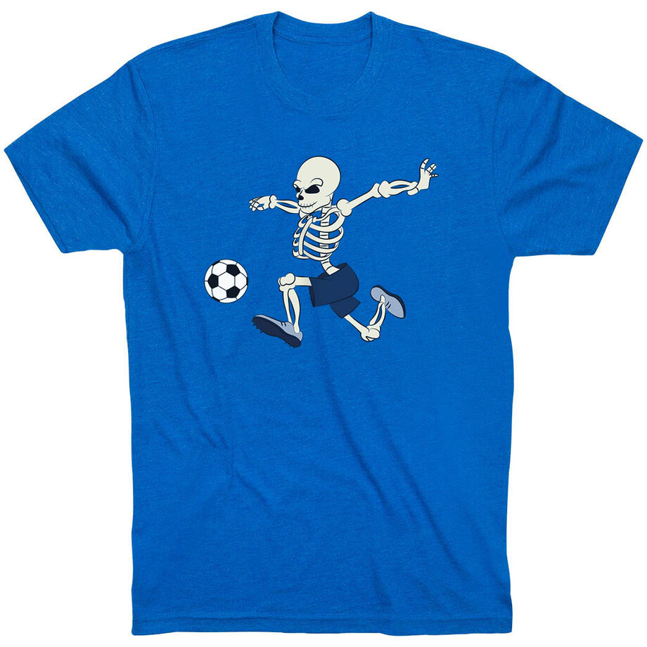 Soccer Short Sleeve T-Shirt - Skeleton Striker
